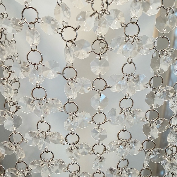 ✨ ZARA Crystal Chainmail Top – Silver | Size M | NWT ✨ - Picture 3 of 4